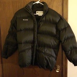 Womens Columbia Black Down Coat